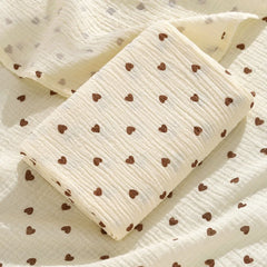 Cotton Baby Blanket Soft Breathable Cover Blanket for Infant Skin-friendly Bear Printed Nap Sleeping Rug Dormitory