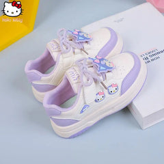 Hello Kitty Sneakers for Girls Anime Cartoon Spring and Autumn New Kawaii Kids Kuromi Soft Sole Shoes Sanrio Forrest Gump Shoes