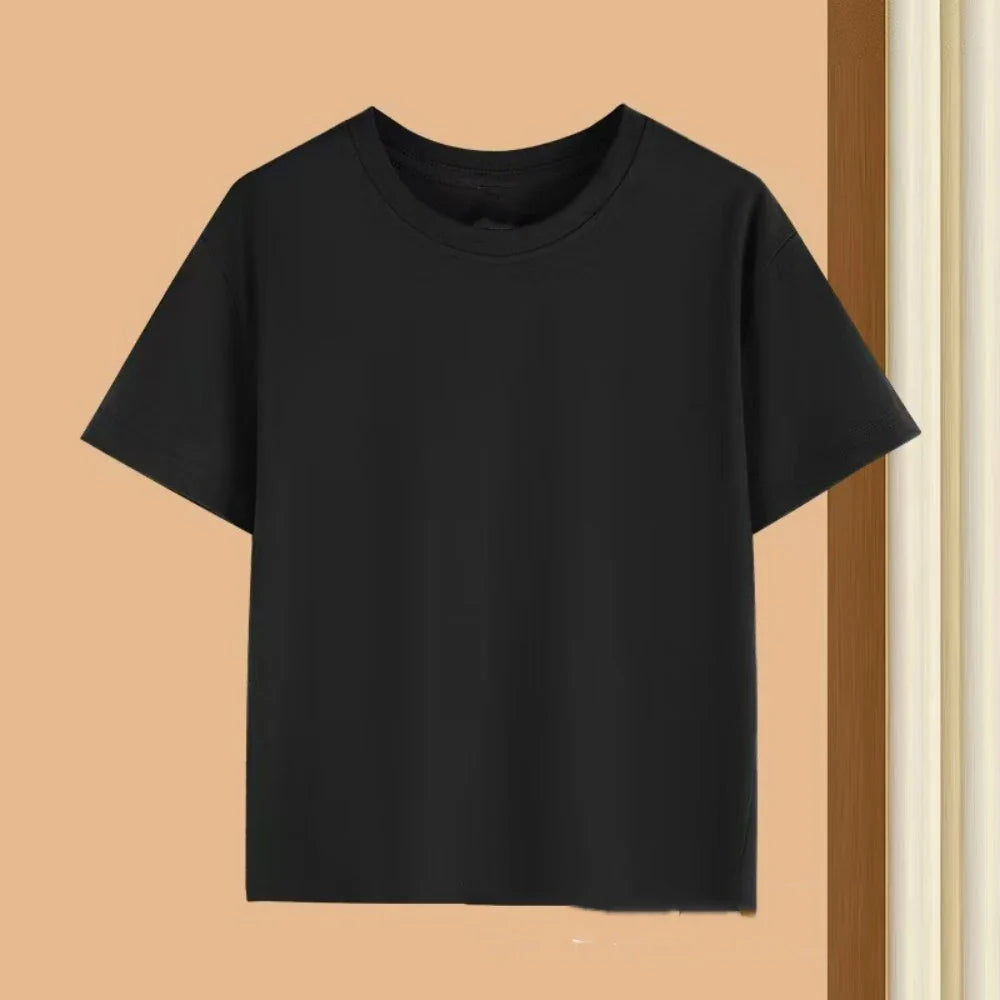 Summer Kids Clothes Streetwear Print Cartoon T Shirt Short Sleeve Baby Tops Tees Korean Boys Girls Clothes Y2k Cotton T