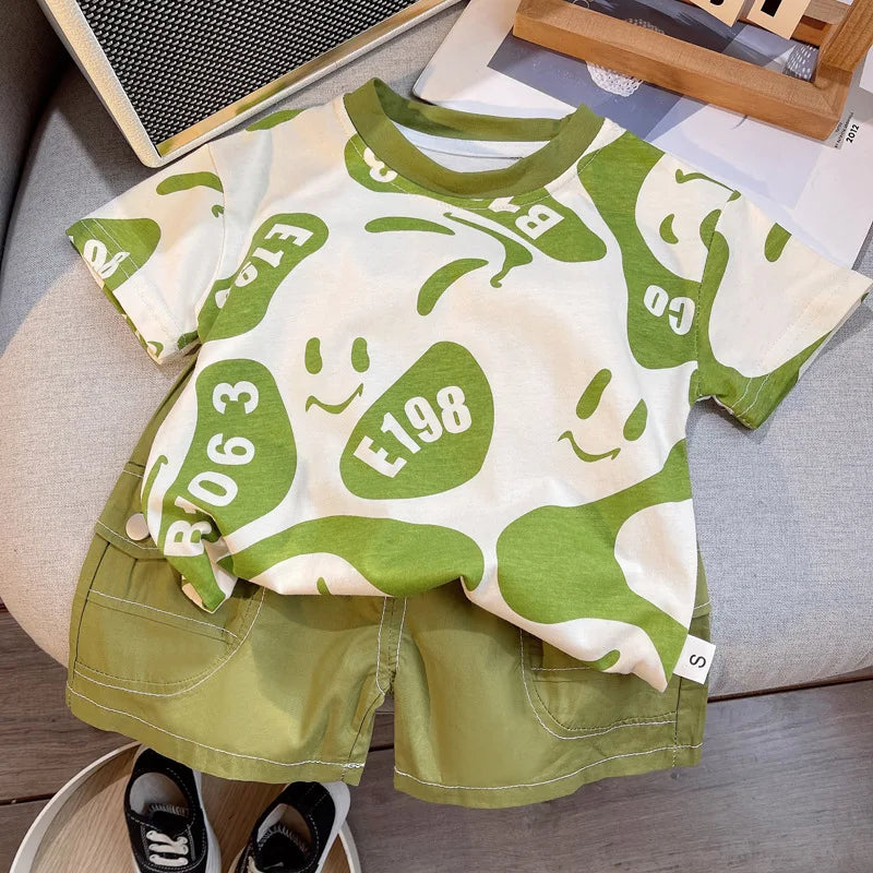 Baby Boys Summer Clothing Set – Cotton Casual Outfit - Boys Summer & Party Dresses - Baby's World (view 46)