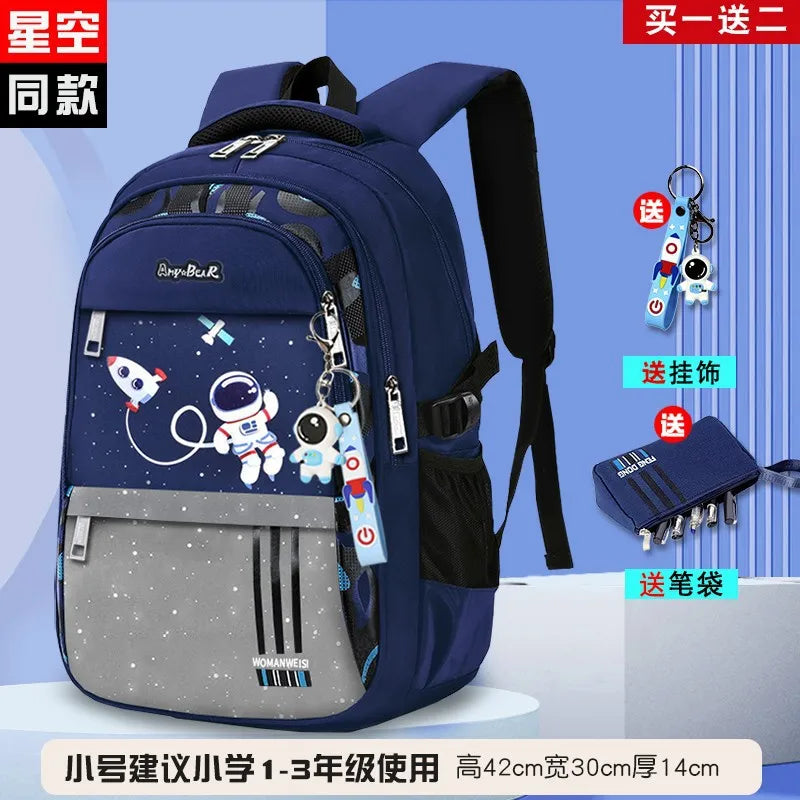 Kids Backpack Children School Bags for Boys Orthopedic School Backpack Waterproof Primary Schoolbag Book Bag