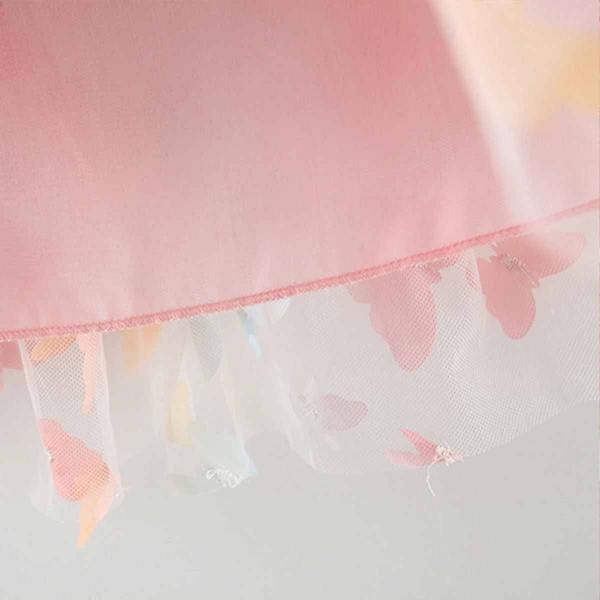 New Baby Girls Birthday Party Evening Dresses Summer Butterfly Wings Children Clothes Sweet Colorful Toddler Kids Costume