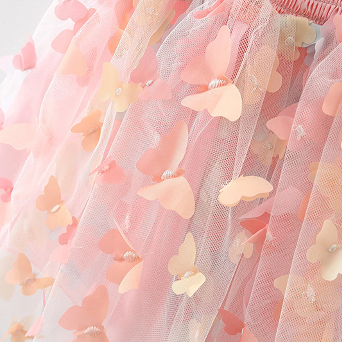 New Baby Girls Birthday Party Evening Dresses Summer Butterfly Wings Children Clothes Sweet Colorful Toddler Kids Costume