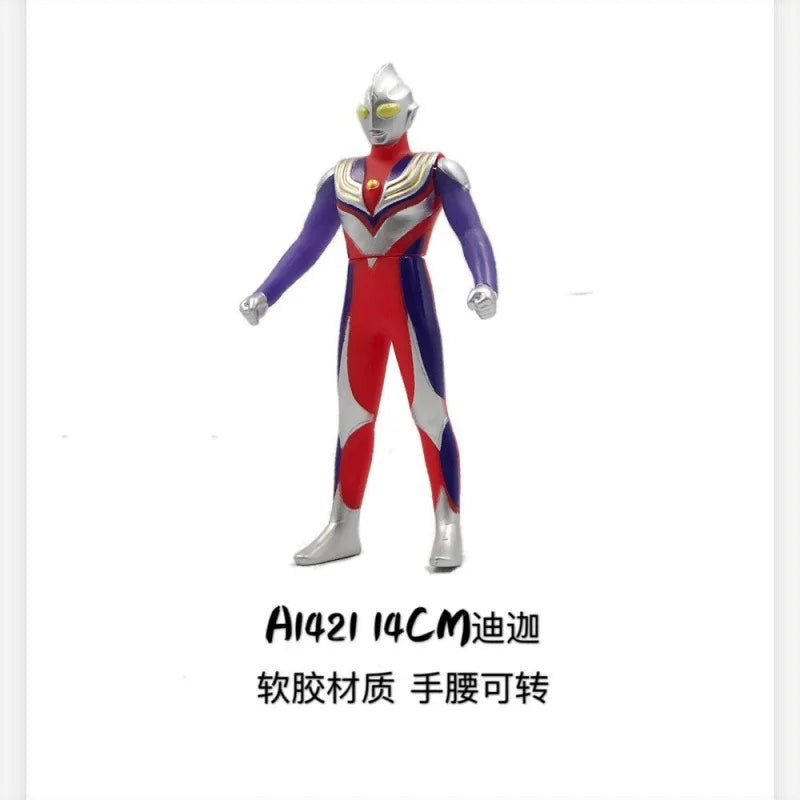 BANDAI Ultraman Soft Rubber Series EX Ultraman G Powered Tregear Tartarus Collectible Model Toys Children Birthday Gift