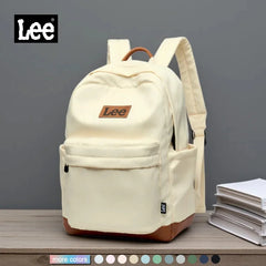 LEE Unisex Large Capacity Laptop School Bag for Women Man Leisure Oxford Waterproof Travel Backpack Candy Color Bookbag Trip