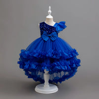 Flower Girl Party Dresses Wedding Birthday Trailing Princess Dress For Kids Graduation Pageant Bridesmaid Kids Costume