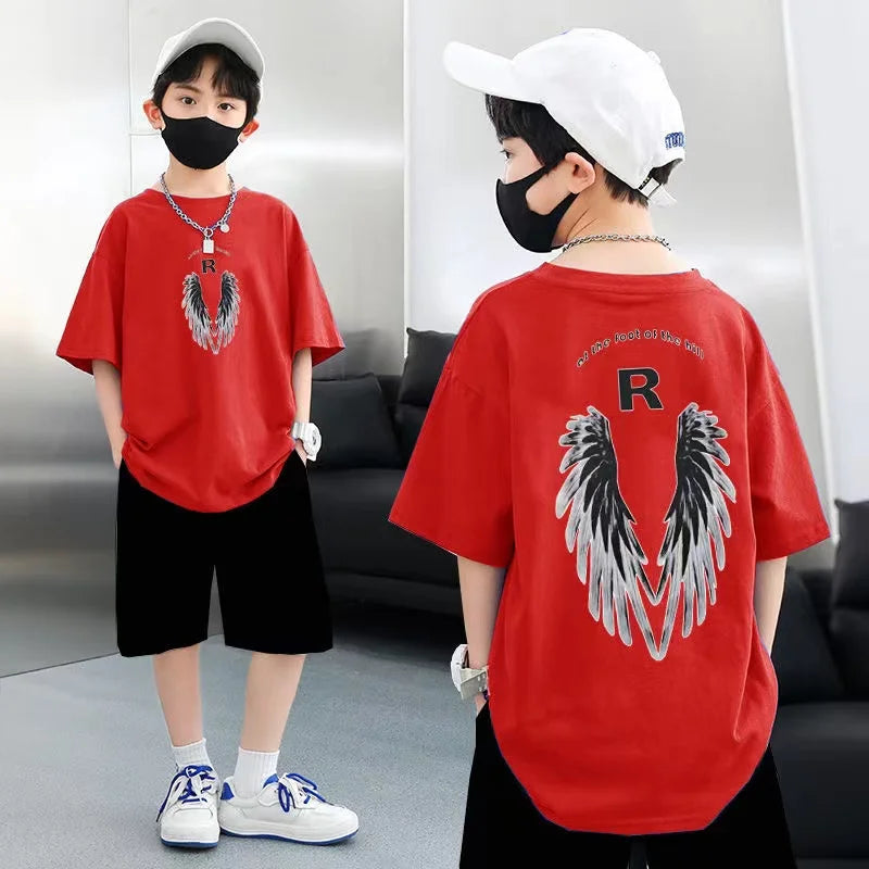 Boys Summer Piece - Boys Summer 2 Piece Clothing Set – Cartoon T-Shirt & Shorts - Boys Summer & Party Dresses - Baby's World