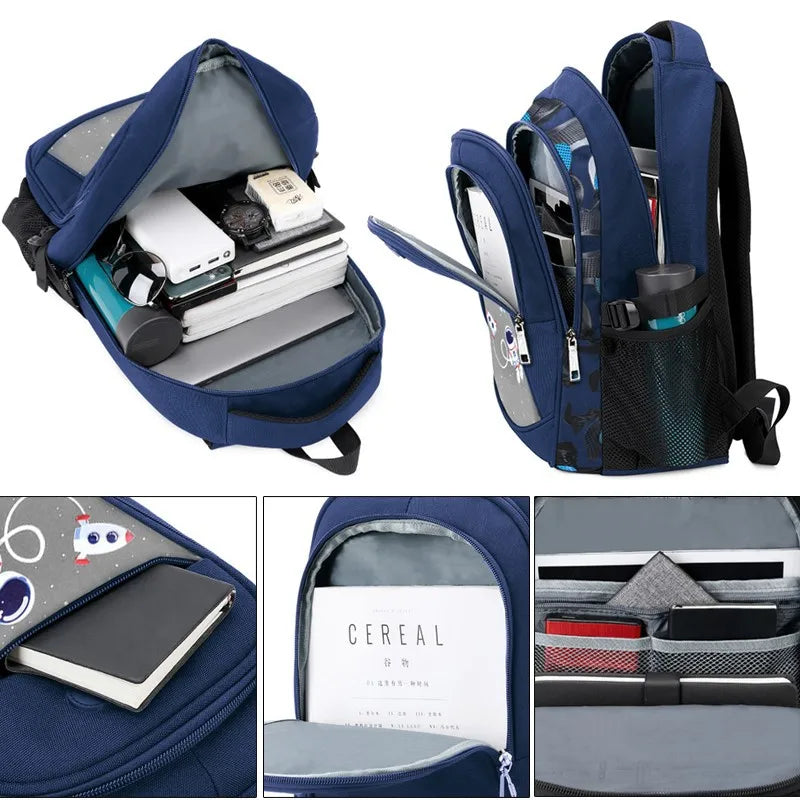 Kids Backpack Children School Bags for Boys Orthopedic School Backpack Waterproof Primary Schoolbag Book Bag