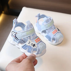 Sandals for Girl 2025 Summer New Pink Walking Shoe Hollow Baby Shoe Trend Boy Sandals Soft Sole Allmatch Kid Shoe Sandalias Niño