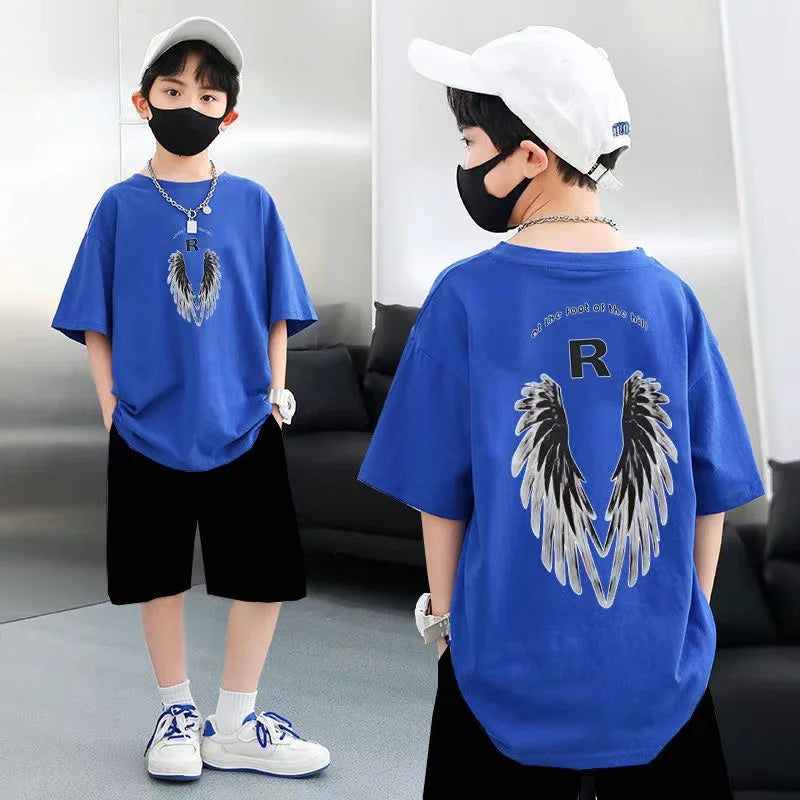 Boys Summer Piece - Boys Summer 2 Piece Clothing Set – Cartoon T-Shirt & Shorts - Boys Summer & Party Dresses - Baby's World