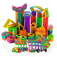 Magnet Building Tiles Magnetic Blocks Construction Set DIY Montessori Educational Toy Gifts for Preschool Boys Girls Toddlers