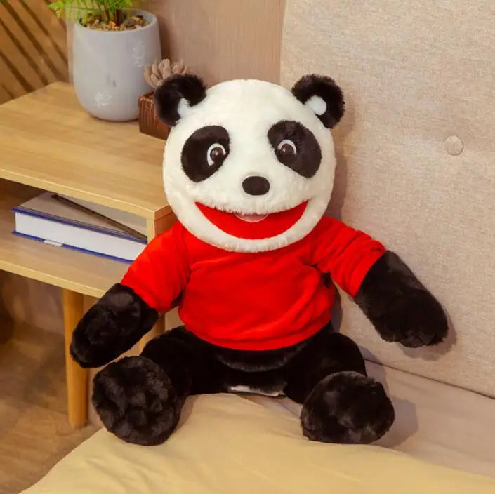 slappy puppet Animal Hand Puppet Children Theater Performance Props Scary Doll Dinosaur Panda Plush Toys Kids Gift