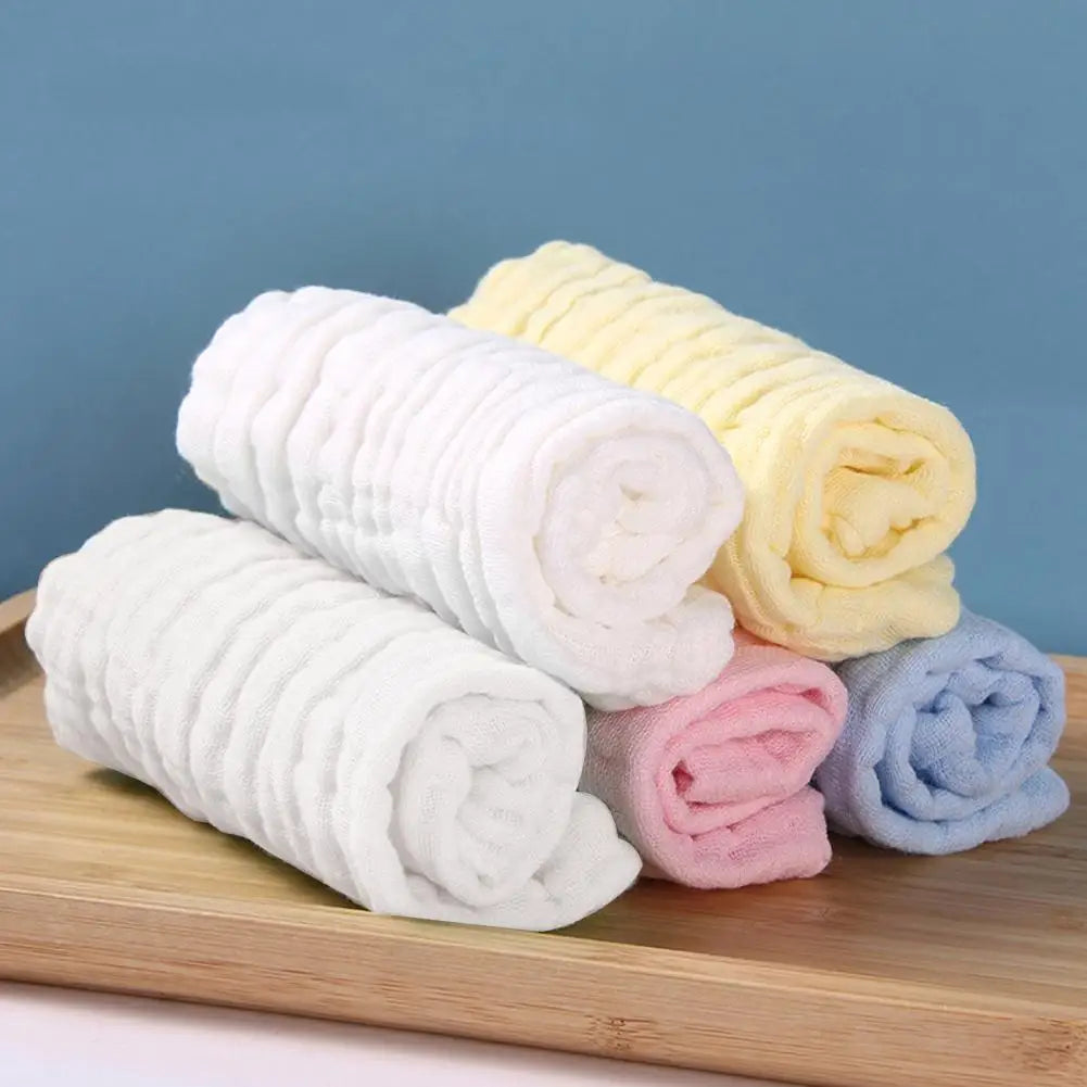 New Baby Muslin Washcloths Soft Newborn Baby Face Towel for Sensitive Skin- Baby Registry as Shower