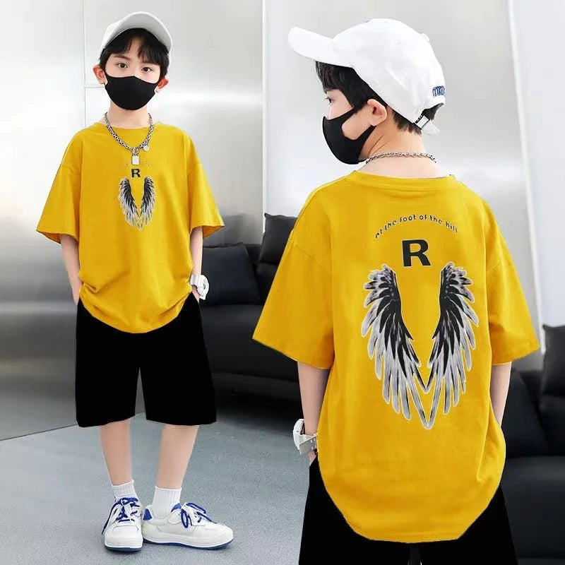 Boys Summer Piece - Boys Summer 2 Piece Clothing Set – Cartoon T-Shirt & Shorts - Boys Summer & Party Dresses - Baby's World