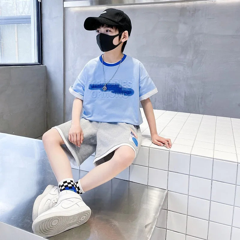 Sportswear Set Men's Children's Sets Boy Clothes Boys Clothing Cartoon Fashion Baby Summer Costumes - Boys Summer & Party