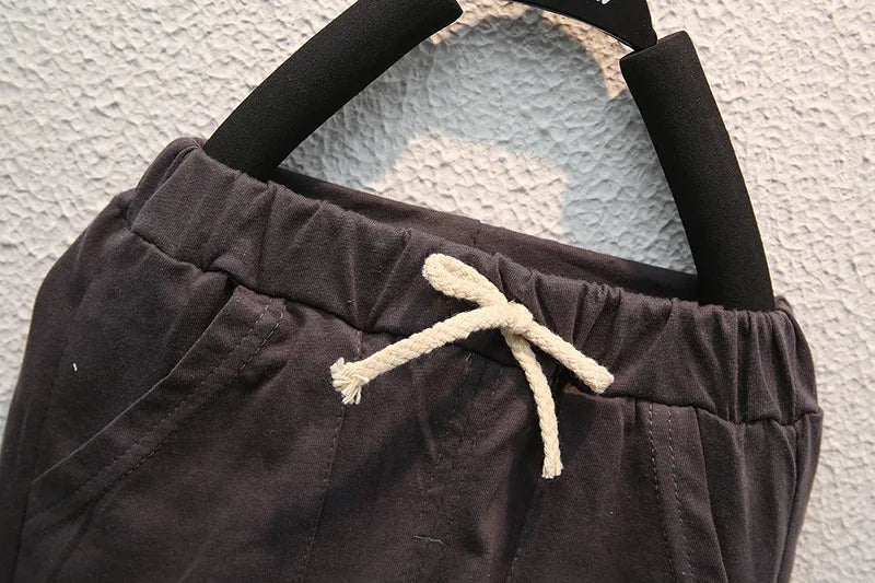 New Summer Boys - New Summer Baby Boys Clothes Sets Fashion Cotton Letter Printing T-shirts+Tooling Shorts 2pcs Kids Outfits