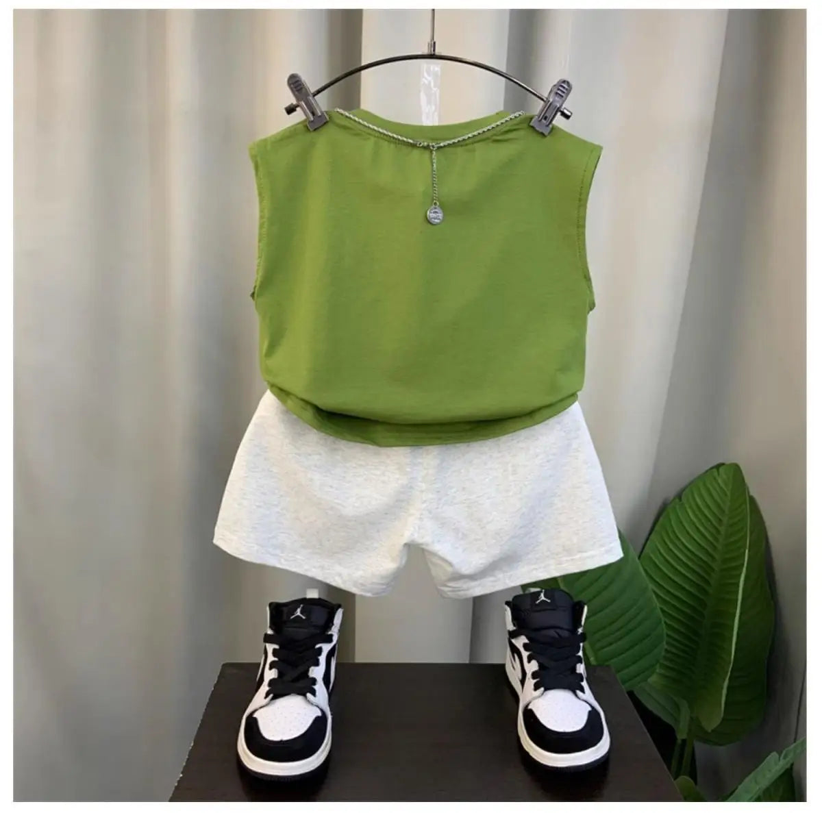 New Boys Girl - New Boys Baby Girl Summer Vest Set Summer Sleeveless Fashion Boys' and Children's Handsome Two Piece Set