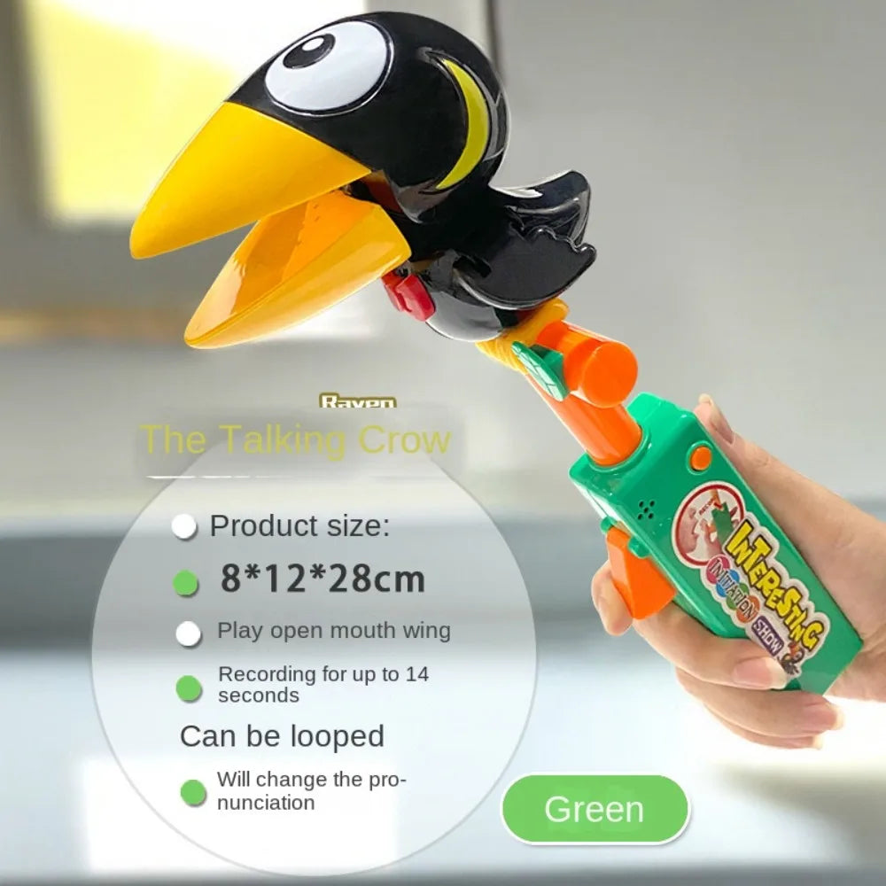 Educational Talking Record Electric Talking Parrot Repeats Imitate Speaking Birds Animal Funny Recording Talking Toys Baby