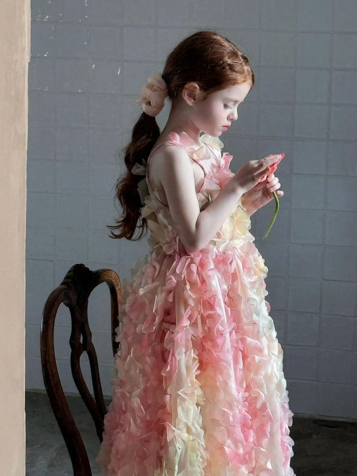 Children Heavy Industry Flower Dress Girls Birthday Banquet Princess Dress Children High End Performance Dress