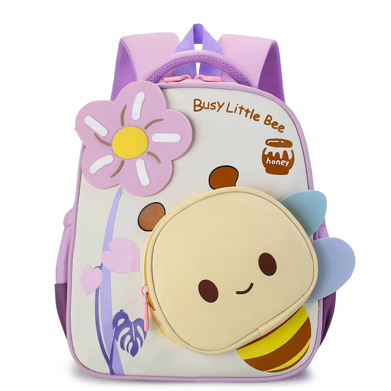 Kindergarten Schoolbag Boys and Girls Schoolbag Cartoon Backpack Anti-lost Small Backpack Children's Bag Mochila Escolar