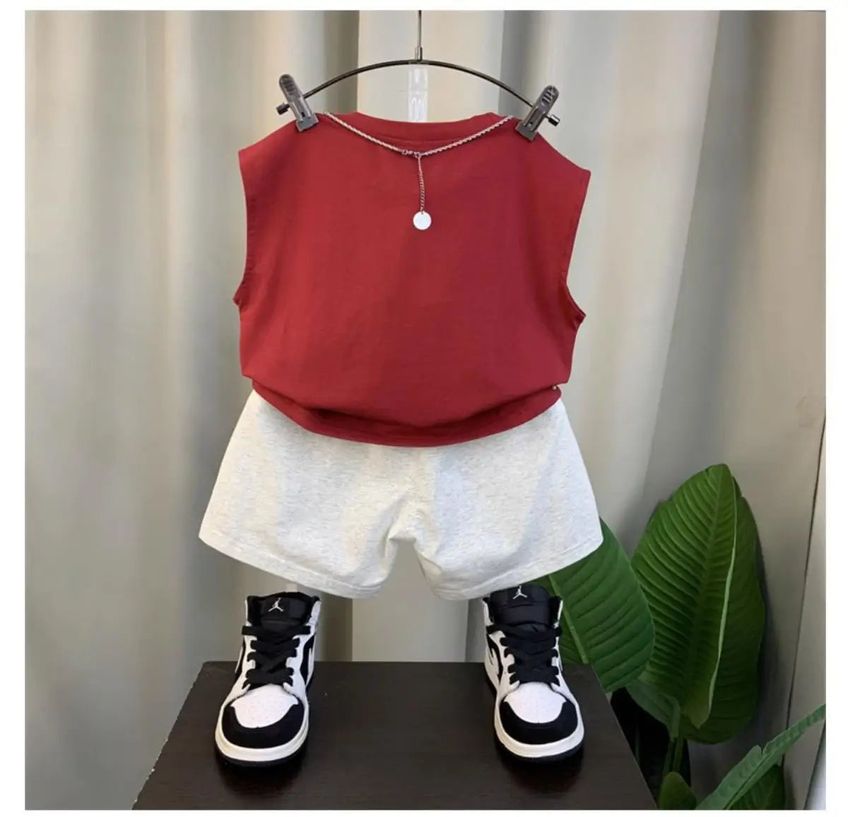 New Boys Girl - New Boys Baby Girl Summer Vest Set Summer Sleeveless Fashion Boys' and Children's Handsome Two Piece Set