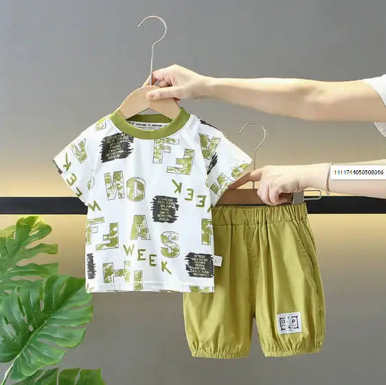 Baby Boys Summer Clothing Set – Cotton Casual Outfit - Boys Summer & Party Dresses - Baby's World (view 78)