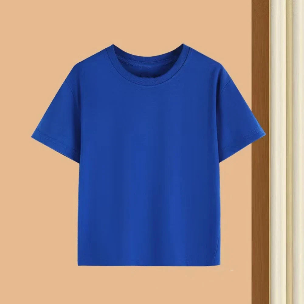 Summer Kids Clothes Streetwear Print Cartoon T Shirt Short Sleeve Baby Tops Tees Korean Boys Girls Clothes Y2k Cotton T