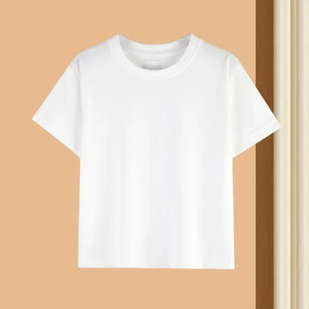 Summer Kids Clothes Streetwear Print Cartoon T Shirt Short Sleeve Baby Tops Tees Korean Boys Girls Clothes Y2k Cotton T