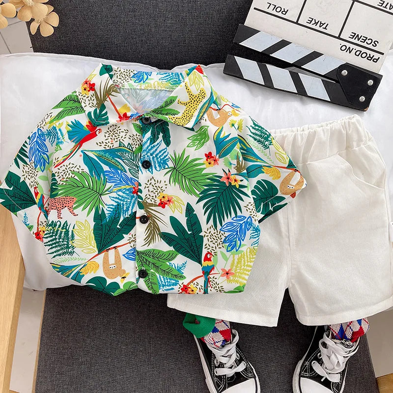 Baby Boys Summer Clothing Set – Cotton Casual Outfit - Boys Summer & Party Dresses - Baby's World (view 65)