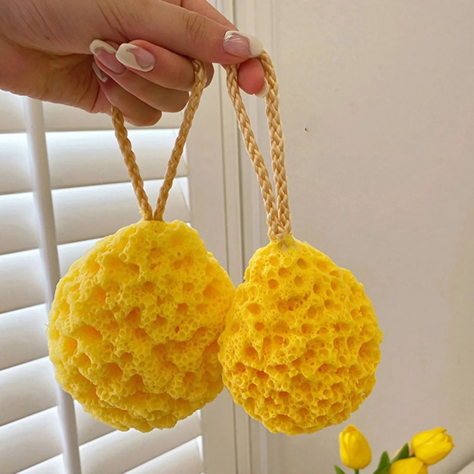 Super Soft Sponge Bath Ball Scrubber Baby Kids Bath Sponge Easy to Clean and Dry for All Kinds of Skin Body Cleaning