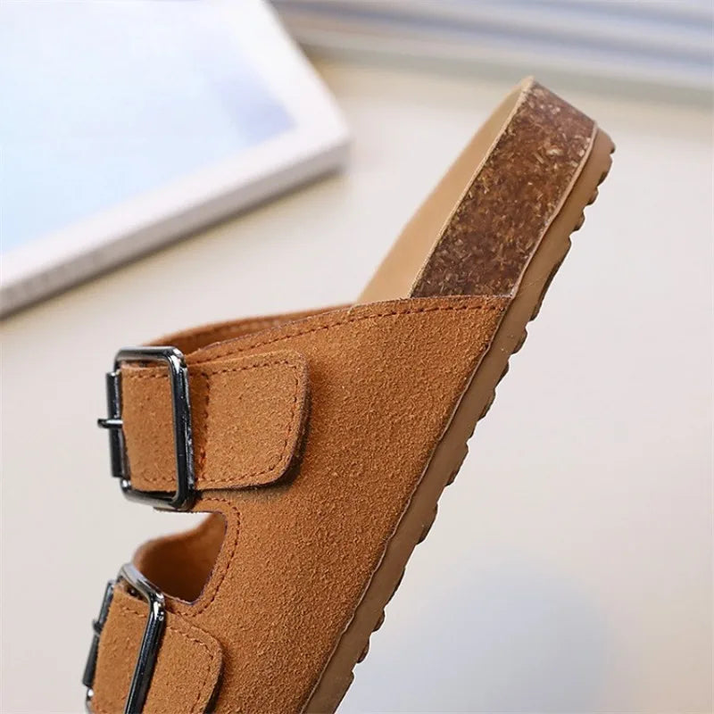 Boken Shoes Boys' Cork Sandals Summer New Style Children's Indoor and Outdoor Sandals Comfortable Shoes