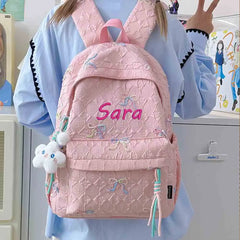 New Cute Western-style Children's Backpack, Cartoon Dolphin Kindergarten Snack Bag, Personalized Embroidery Unique Holiday Gift