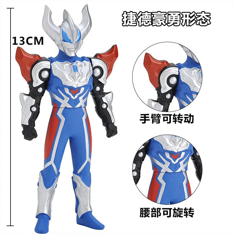 BANDAI Ultraman Soft Rubber Series EX Ultraman G Powered Tregear Tartarus Collectible Model Toys Children Birthday Gift