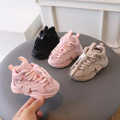 Toddler Sport Shoes Fashion Cross-tied Newborn Breathable Boys Sneakers Spring Autumn Baby Girls Garden Walking Shoes Kid G07223