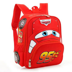 Cartoon Disney Cars 95 Series Kindergarten Safety Schoolbag 3D Car Shape Large Capacity Backpack Boys And Girls Surprise Gifts (read)
