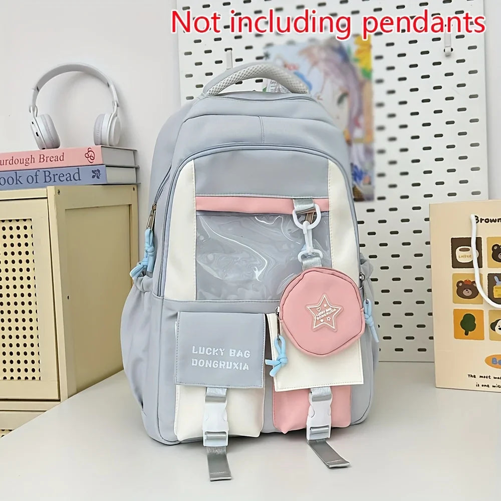 College Backpack for Middle School and High School Students, Versatile Large Capacity Backpack, Computer Backpack