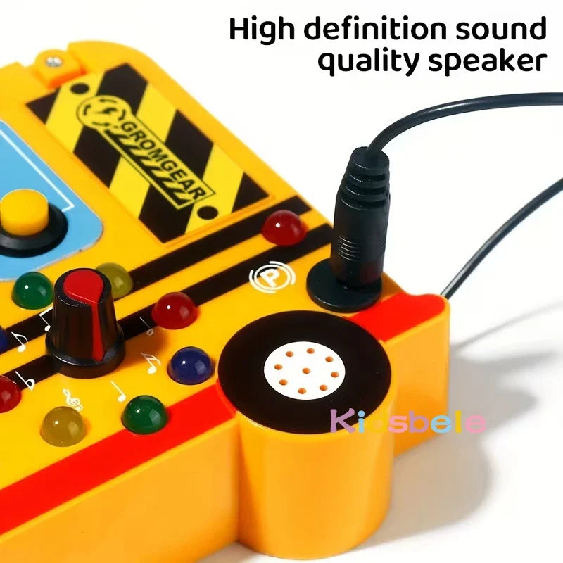 Educational Busy Board Toy for Toddlers,  Montessori Sensory Play Board for Fine Motor Skills and Brain Development