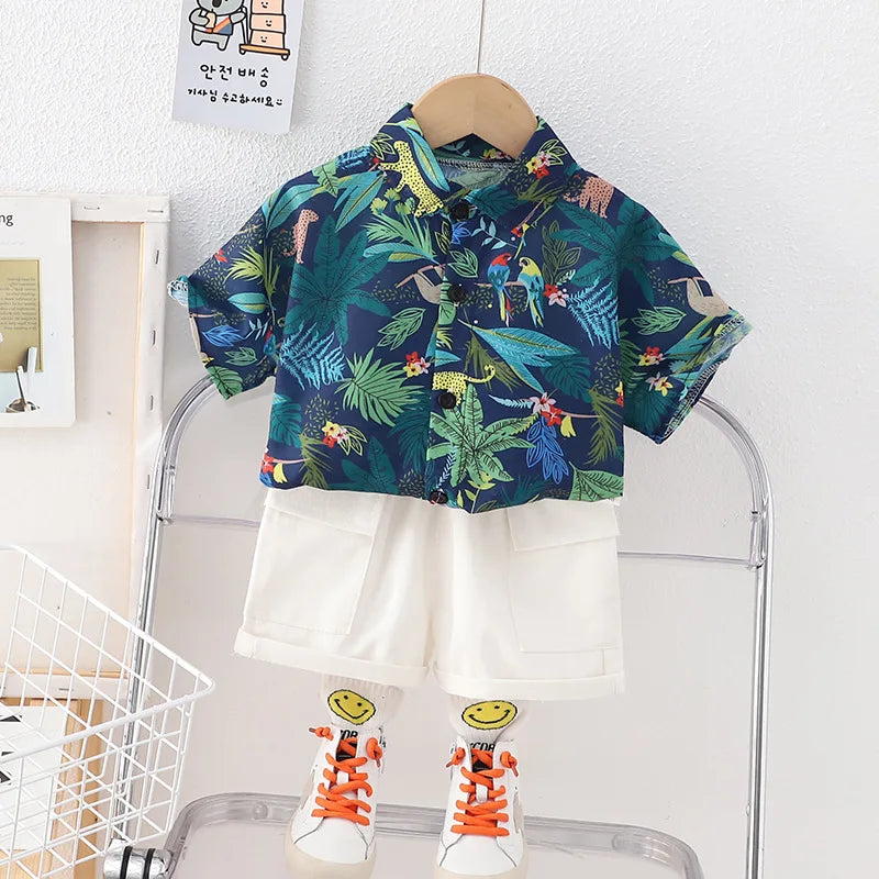Baby Boys Summer Clothing Set – Cotton Casual Outfit - Boys Summer & Party Dresses - Baby's World (view 45)