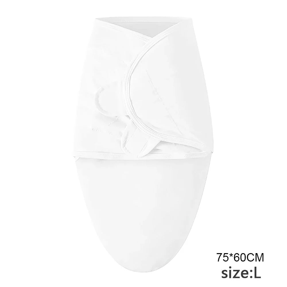 Pure cotton skin-friendly newborn baby wrap, easy to wear with, easy to change diapers, with a cap, give baby more protection