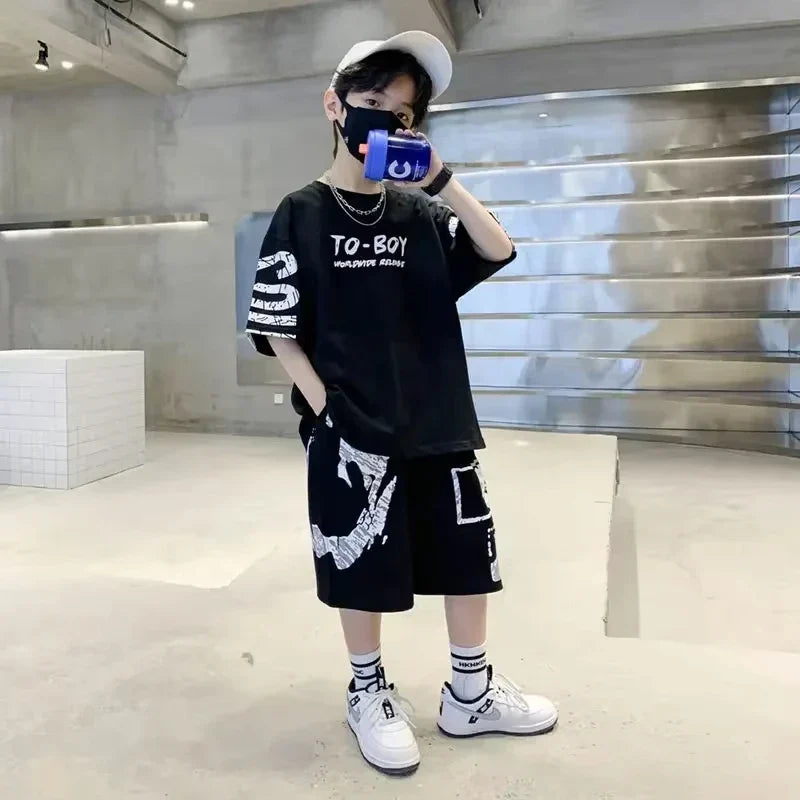 Boys Summer Piece - Boys Summer 2 Piece Clothing Set – T-Shirt & Shorts - Boys Summer & Party Dresses - Baby's World
