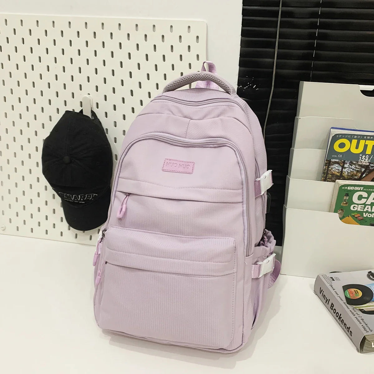 Schoolbag Unisex New Japanese Simple High School Student Junior High School Student Large-Capacity Backpack