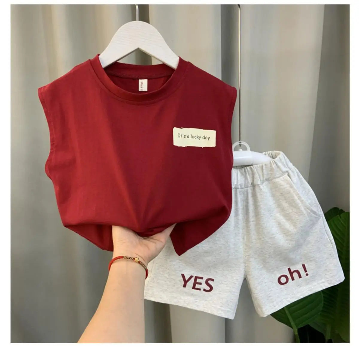 New Boys Girl - New Boys Baby Girl Summer Vest Set Summer Sleeveless Fashion Boys' and Children's Handsome Two Piece Set