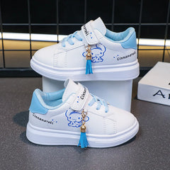 Sanrio hello kitty spring autumn non-slip net shoes girl casual shoes cartoon board shoes kuromi sports shoes cute Sneakers
