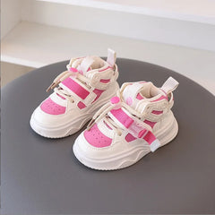 2025 Autumn Winter New Children's Sports Shoes Girls' Baby Shoes Casual Board Shoes Boys' High Top Basketball Shoes