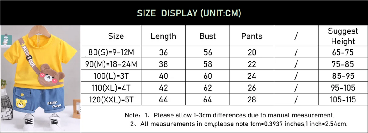 Summer Boys Clothing - Summer Baby Boys Clothing Sets Cartoon Bear Cotton T-Shirt + Shorts Suits for Baby Kids Tracksuits