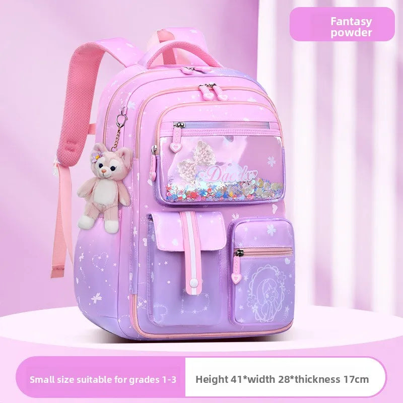 2025- Primary School Girls' Schoolbag Kawaii Lightweight Children's Bag Waterproof Bags Colorful Travel Backpack Mochilas Gifts