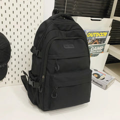 Schoolbag Unisex New Japanese Simple High School Student Junior High School Student Large-Capacity Backpack