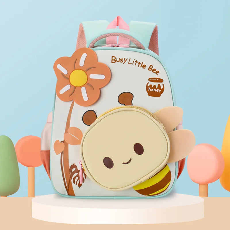 Kindergarten Schoolbag Boys and Girls Schoolbag Cartoon Backpack Anti-lost Small Backpack Children's Bag Mochila Escolar