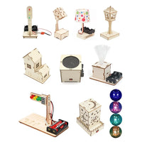 Kids DIY Science Toy Educational Scientific Experiment Kit Light Traffic Light Model Physics School STEM Projects Childrens Toy