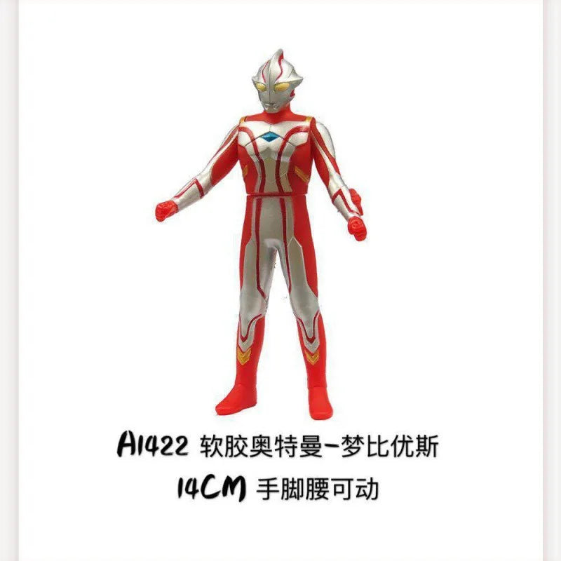 BANDAI Ultraman Soft Rubber Series EX Ultraman G Powered Tregear Tartarus Collectible Model Toys Children Birthday Gift